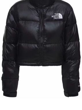 The North Face Women's Black Cropped Puffer Jacket